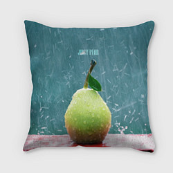 Подушка квадратная Груша - juicy pear, цвет: 3D-принт
