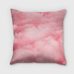 Подушка квадратная Розовые небеса, цвет: 3D-принт
