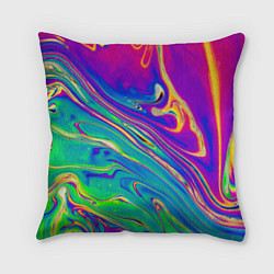 Подушка квадратная Абстракция кислота, цвет: 3D-принт