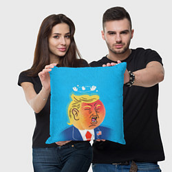 Подушка квадратная Дональд Трамп и Твиттер, цвет: 3D-принт — фото 2