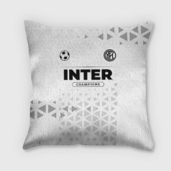 Подушка квадратная Inter Champions Униформа, цвет: 3D-принт