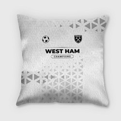 Подушка квадратная West Ham Champions Униформа, цвет: 3D-принт