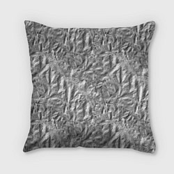 Подушка квадратная Алюминиевая фрольга, цвет: 3D-принт