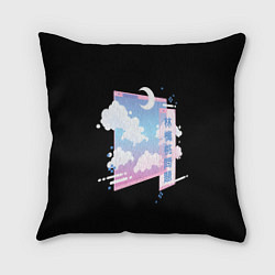 Подушка квадратная Информационное облако, цвет: 3D-принт