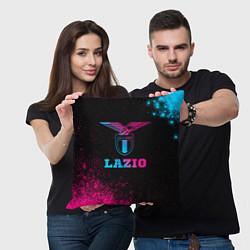 Подушка квадратная Lazio - neon gradient, цвет: 3D-принт — фото 2