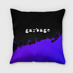 Подушка квадратная Garbage purple grunge, цвет: 3D-принт