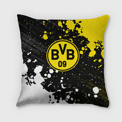 Подушка квадратная Borussia Краска, цвет: 3D-принт