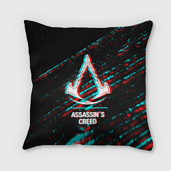 Подушка квадратная Assassins Creed в стиле glitch и баги графики на т, цвет: 3D-принт