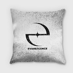 Подушка квадратная Evanescence с потертостями на светлом фоне, цвет: 3D-принт