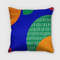 Подушка квадратная Геометрические фигуры - абстракция