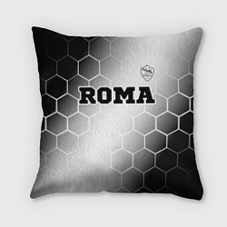 Подушка квадратная Roma sport на светлом фоне: символ сверху, цвет: 3D-принт