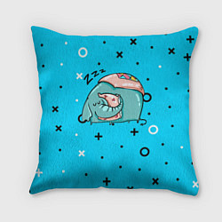 Подушка квадратная Спящий слон с подушкой, цвет: 3D-принт
