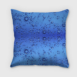 Подушка квадратная Капли воды - текстура, цвет: 3D-принт