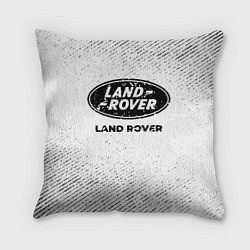 Подушка квадратная Land Rover с потертостями на светлом фоне, цвет: 3D-принт