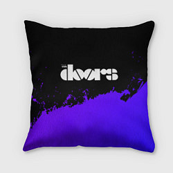 Подушка квадратная The Doors purple grunge, цвет: 3D-принт