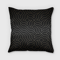 Подушка квадратная Black gold - Узоры, цвет: 3D-принт