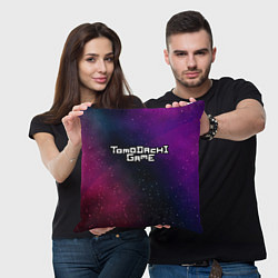 Подушка квадратная Tomodachi Game gradient space, цвет: 3D-принт — фото 2