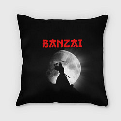 Подушка квадратная Banzai - самурай, цвет: 3D-принт