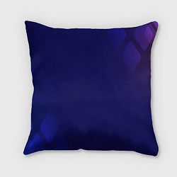 Подушка квадратная Темно синий фон, цвет: 3D-принт
