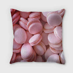 Подушка квадратная Красные и розовые кексы, цвет: 3D-принт