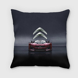 Подушка квадратная Citroen - Racing team - Motorsport, цвет: 3D-принт