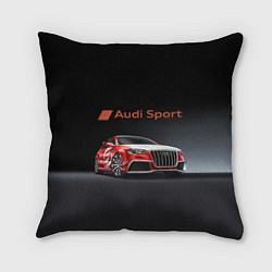 Подушка квадратная Audi sport - racing team, цвет: 3D-принт