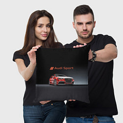 Подушка квадратная Audi sport - racing team, цвет: 3D-принт — фото 2