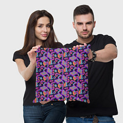 Подушка квадратная Символичная психоделика, цвет: 3D-принт — фото 2