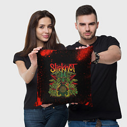 Подушка квадратная Slipknot satan, цвет: 3D-принт — фото 2
