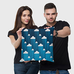 Подушка квадратная Night clouds, цвет: 3D-принт — фото 2