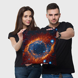 Подушка квадратная Космическое галактическое око, цвет: 3D-принт — фото 2