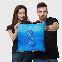Подушка квадратная Водяной кролик символ 2023, цвет: 3D-принт — фото 2