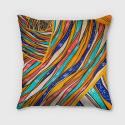 Подушка квадратная Смешанная живопись, цвет: 3D-принт