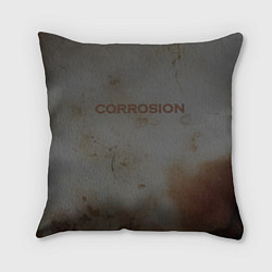 Подушка квадратная Corrosion - рыжая ржавчина