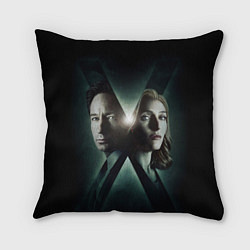 Подушка квадратная X - Files, цвет: 3D-принт