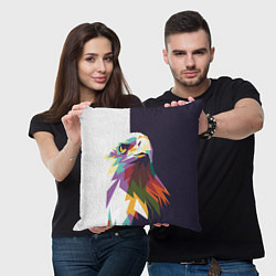 Подушка квадратная Орел-птица гордая, цвет: 3D-принт — фото 2