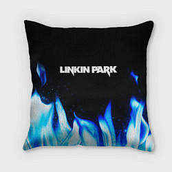 Подушка квадратная Linkin Park blue fire