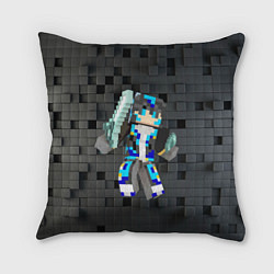Подушка квадратная Minecraft - character - video game, цвет: 3D-принт