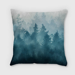 Подушка квадратная Лес градиент, цвет: 3D-принт
