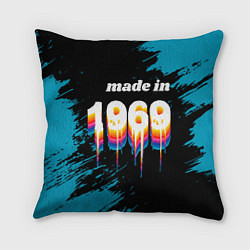 Подушка квадратная Made in 1969: liquid art, цвет: 3D-принт