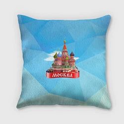 Подушка квадратная Россия Москва, цвет: 3D-принт