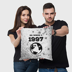 Подушка квадратная На Земле с 1997: краска на светлом, цвет: 3D-принт — фото 2
