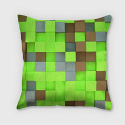 Подушка квадратная Артем майнкрафт, цвет: 3D-принт