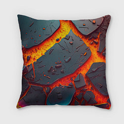 Подушка квадратная Мультяшная лава, цвет: 3D-принт