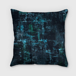 Подушка квадратная Голубой абстракт, цвет: 3D-принт