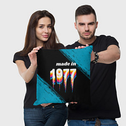 Подушка квадратная Made in 1977: liquid art, цвет: 3D-принт — фото 2