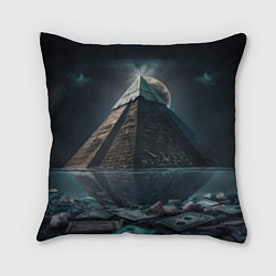 Подушка квадратная Пирамида, египет нейросеть, цвет: 3D-принт