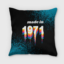 Подушка квадратная Made in 1971: liquid art, цвет: 3D-принт