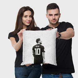 Подушка квадратная 10 Leo Messi, цвет: 3D-принт — фото 2