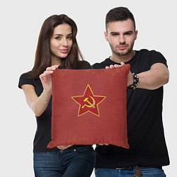 Подушка квадратная Советская звезда, цвет: 3D-принт — фото 2